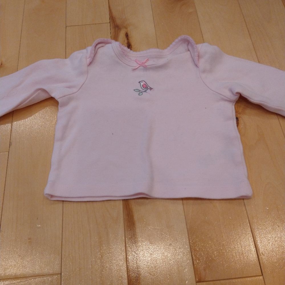 4/20$3m little me pink long sleeves t-shirt